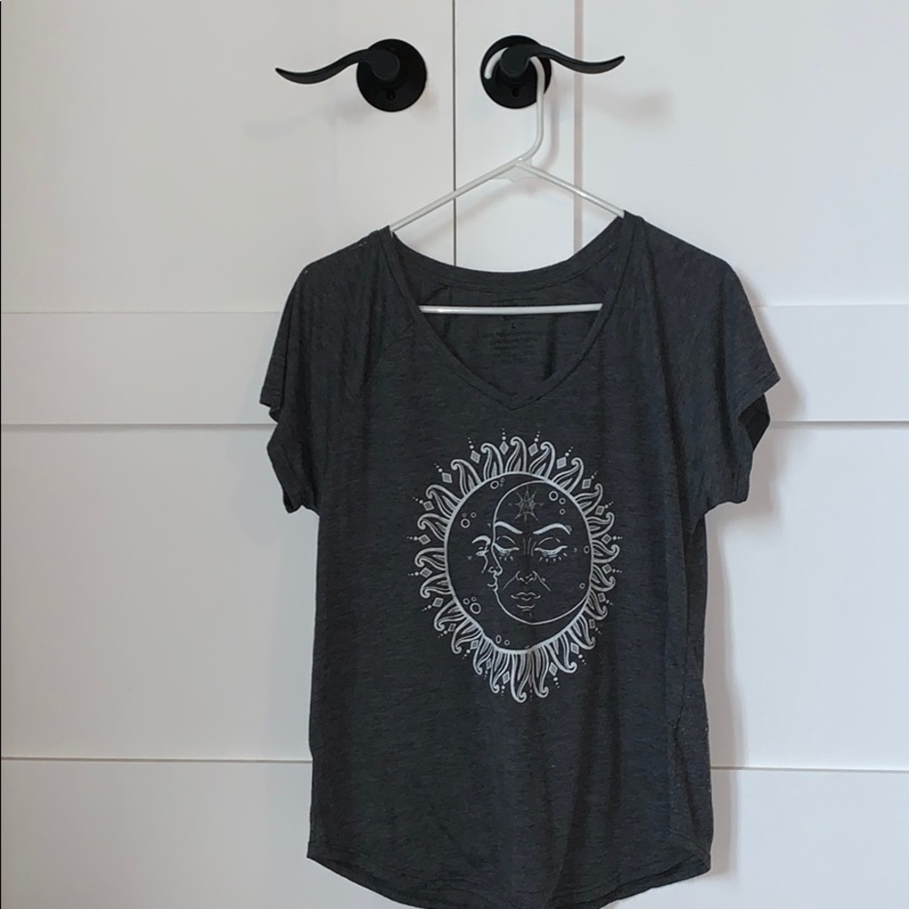 Half moon Half sun tshirt (grey)
